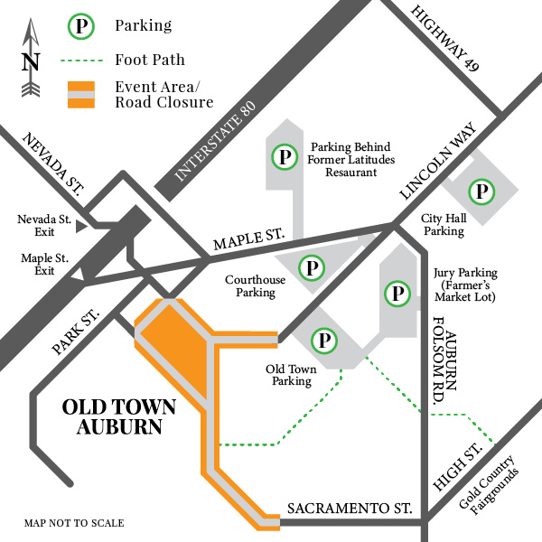 Old Town Auburn Co-op Parking Map Old Town Auburn Co-op Parking Map